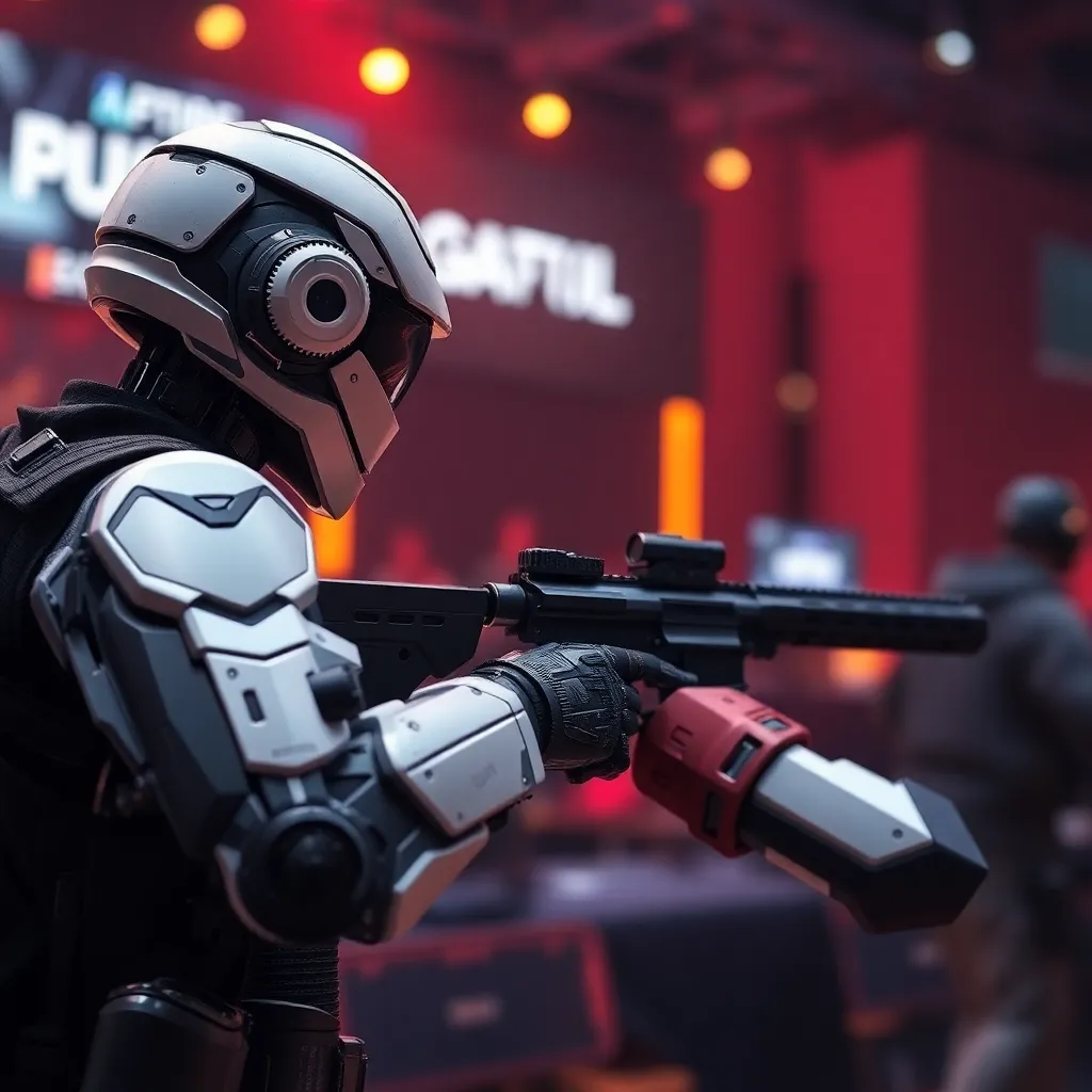 How might the integration of advanced AI in first-person shooter games change competitive gameplay and esports by 2030?